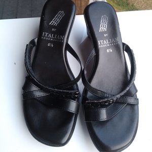 Sandals with heels 6 1/2 m shoe women black